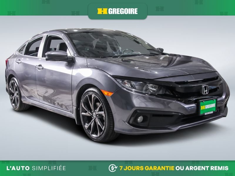 Honda Civic Sport AUTO A/C MAGS TOIT CAM RECUL BLUETOOTH 2019 Gris