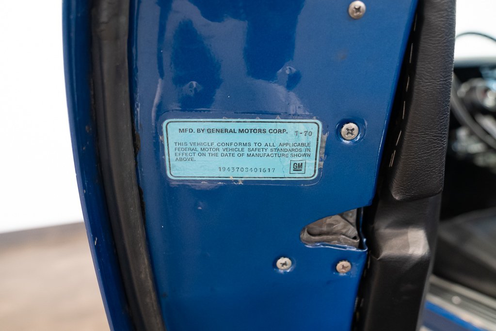 1970 Chevrolet Corvette Blue Montreal - photo #46