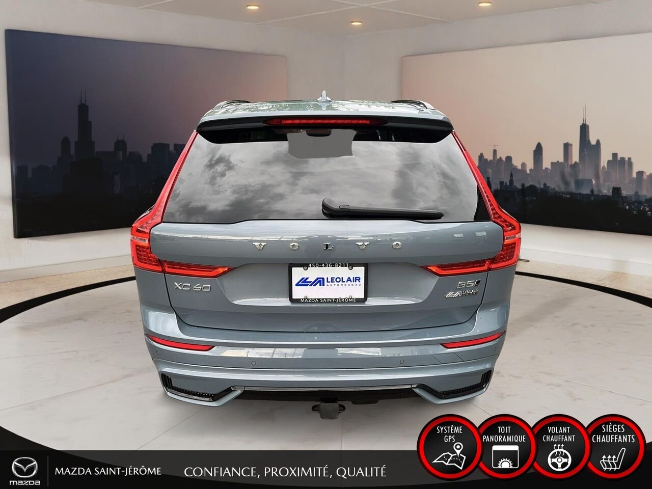 2024 Volvo XC60 B5 PLUS DARK THEME | AWD | CAMÉRA 360 | TOIT PANO | Grey Saint-Jérôme - photo #6