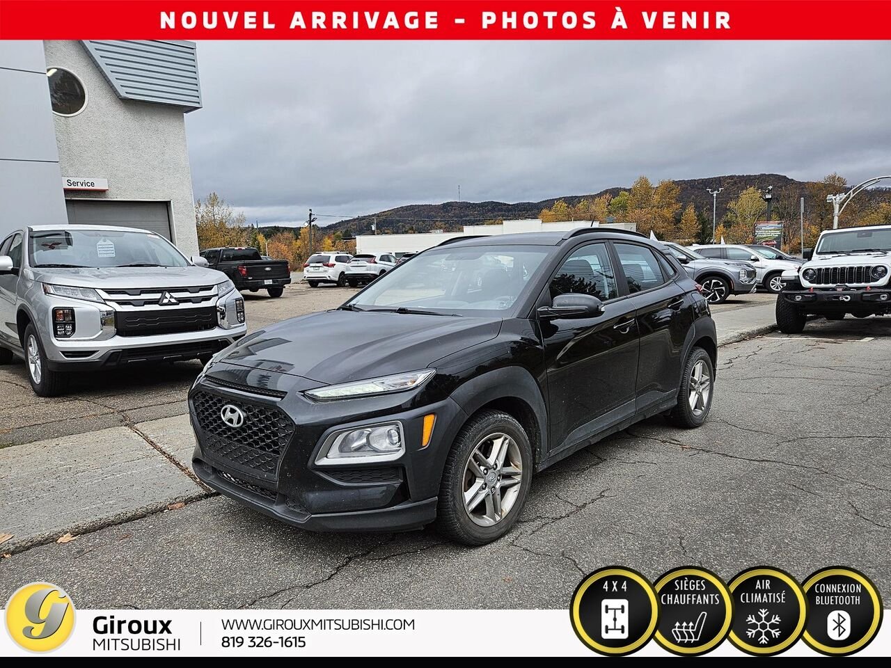 2021 HYUNDAI KONA Black Sainte-Agathe-des-Monts - photo #0