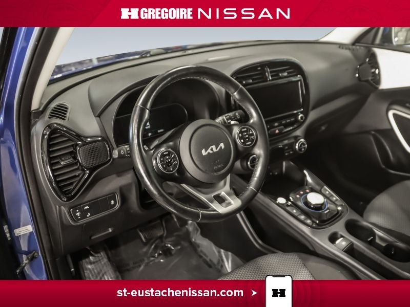Kia Soul SE4477 | EV Premium CUIR ELECTRIQUE APPLE CARPLAY 2022 Bleu Laval - photo #25