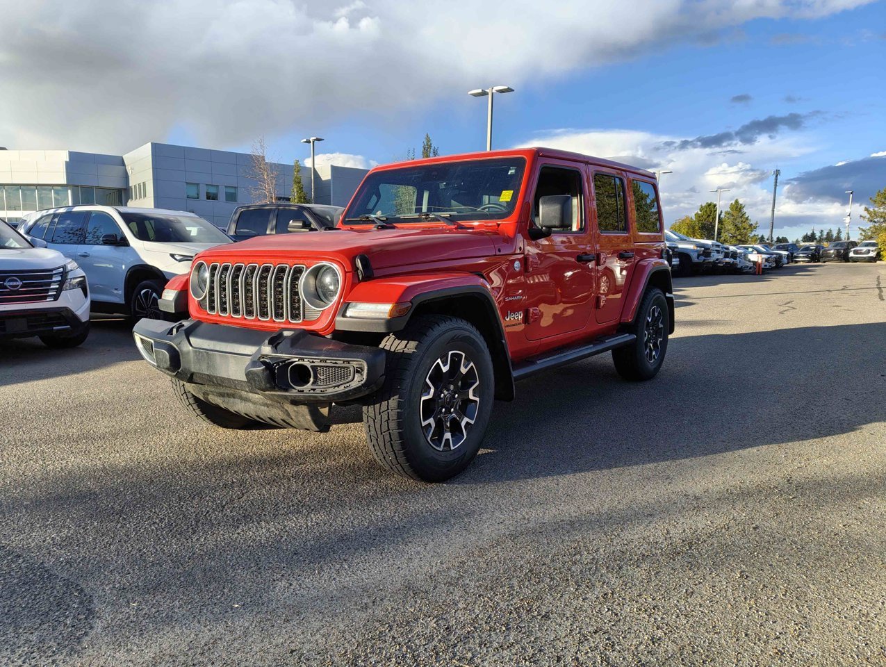 2024 Jeep Wrangler Unlimited Sahara 4 Door 4x4 Red Sherwood Park - photo #3