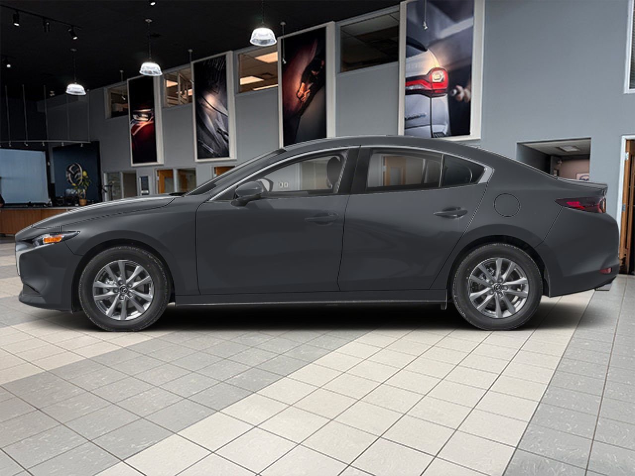 MAZDA MAZDA3 GX 2026 Noir Notre-Dame-des-Prairies - photo #2