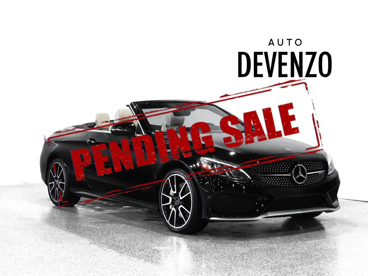 Black 2018 Mercedes-Benz C-Class Convertible All-Wheel Drive Automatic