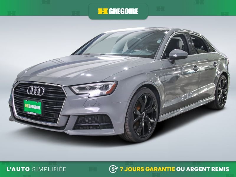 2020 Audi A3 PROGRESSIV AWD AUTO A/C MAGS CUIR TOIT CAM RECUL B Grey