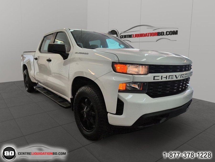 2022 Chevrolet Silverado 1500 LTD CUSTOM CREW CAB 2.7L TURBO 4X4 BOITE 6.5P White