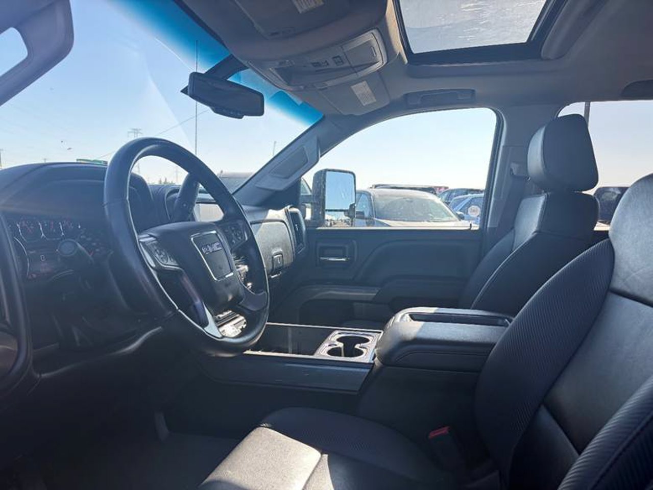 2015 GMC Sierra 2500HD 4WD Crew Cab 153.7 SLT Black Sherwood Park - photo #5