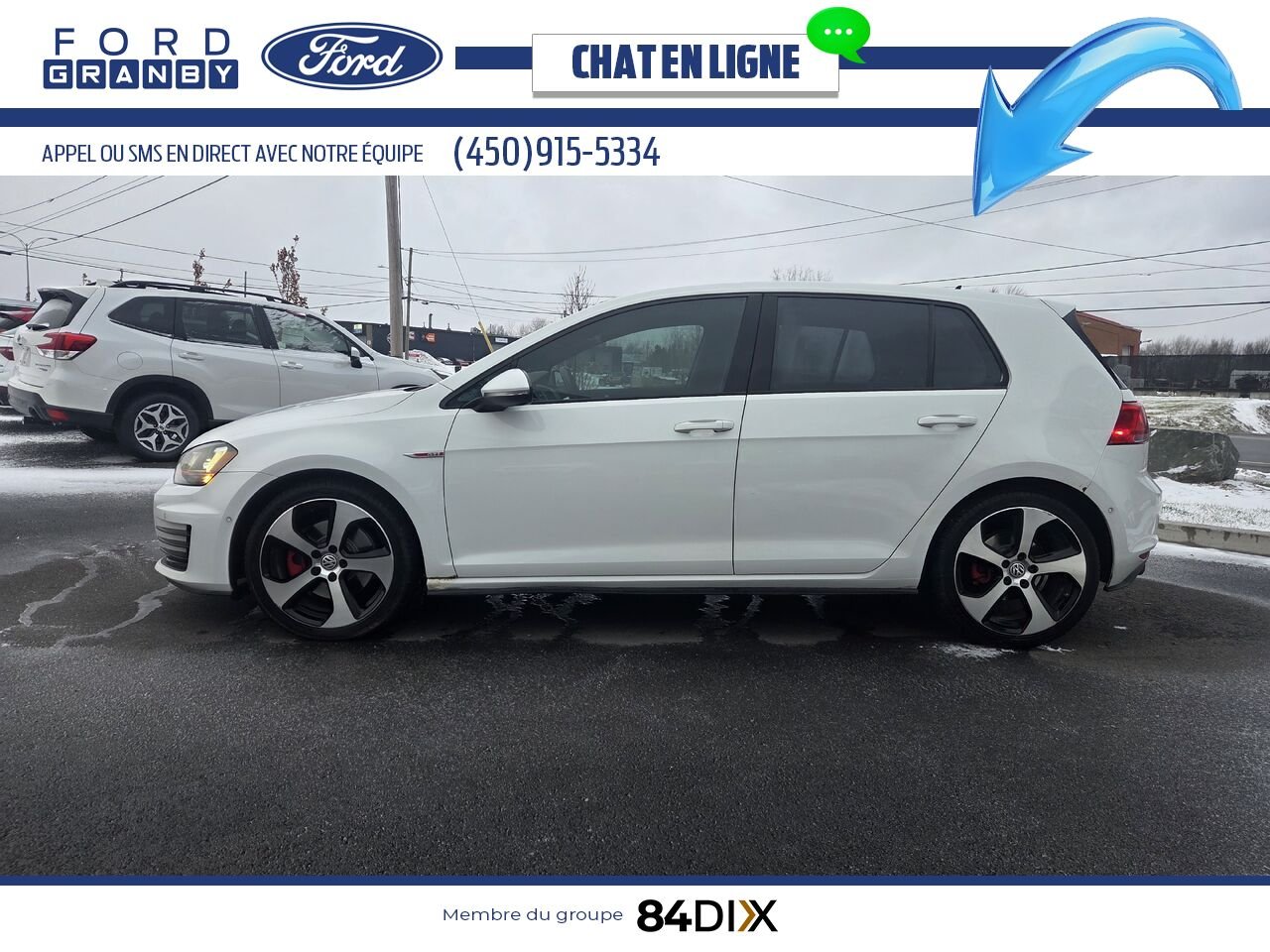 Volkswagen Golf GTI 2016 Blanc Granby - photo #3