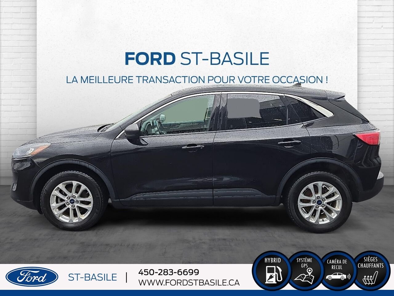 Ford Escape 2022 Noir Saint-Basile-le-Grand - photo #2