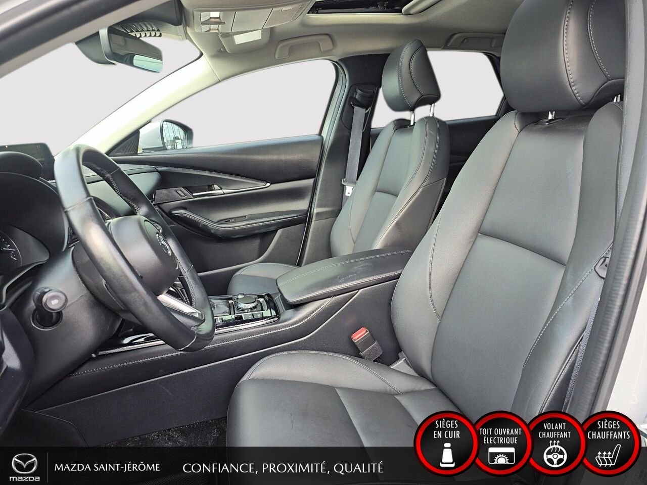 Mazda CX-30 GS LUXURY | 1 PROPRIÉTAIRE | JAMAIS ACCIDENTÉ | CUIR | TOIT OUVRANT | AWD 2025 Blanc Saint-Jérôme - photo #16