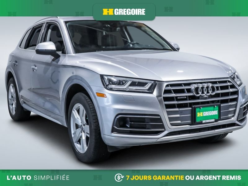 Audi Q5 Technik AWD AUTO AC CUIR TOIT NAV CAM RECULE BLUET 2019 Argent