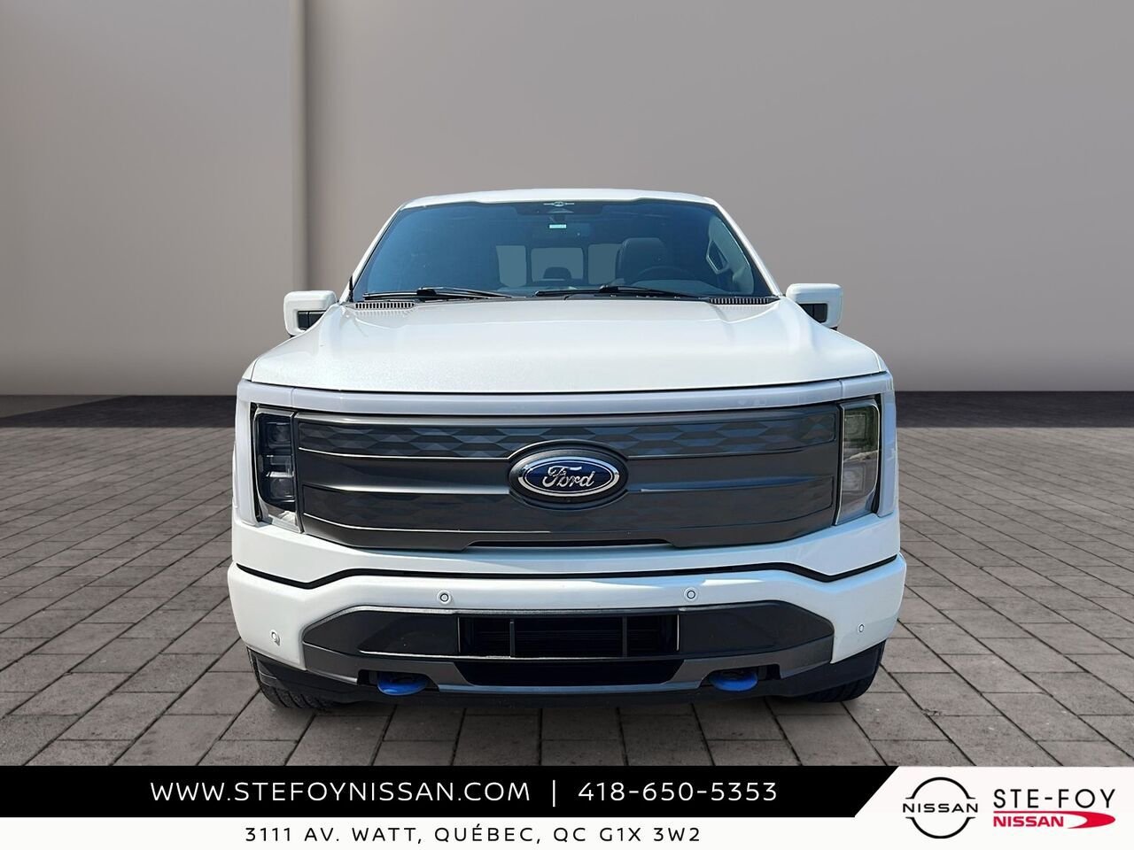 Ford F-150 Lightning LARIAT SuperCrew LONG RANGE 2023 Blanc Ste-Foy - photo #4