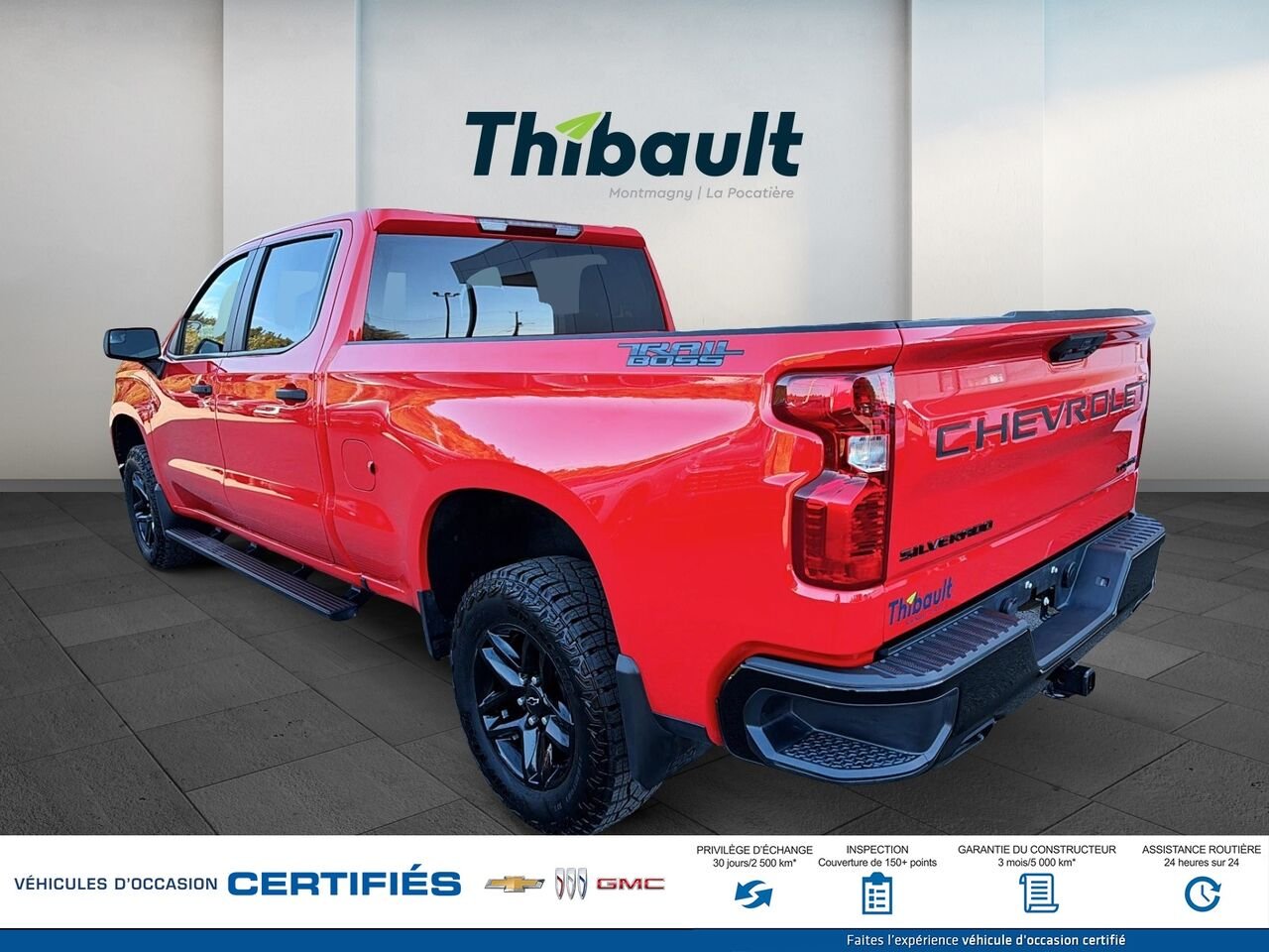 2026 CHEVROLET SILVERADO Custom Trail Boss cabine multiplace 4RM 157 po Red Montmagny - photo #3