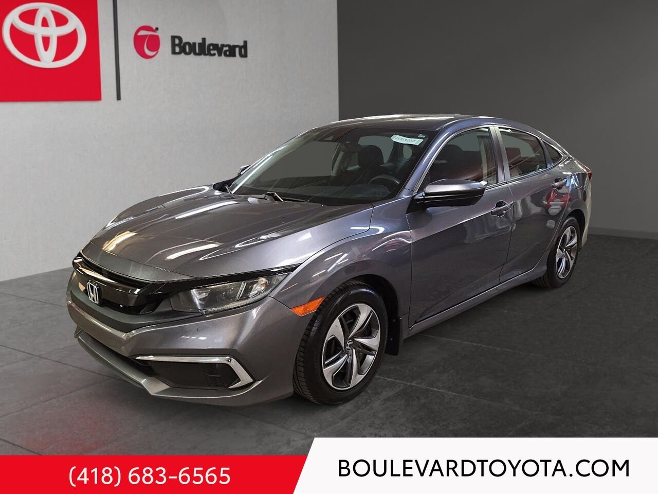 Honda Civic Berline 100323B-43 | LX, MANUELLE 2020 Gris Québec - photo #0