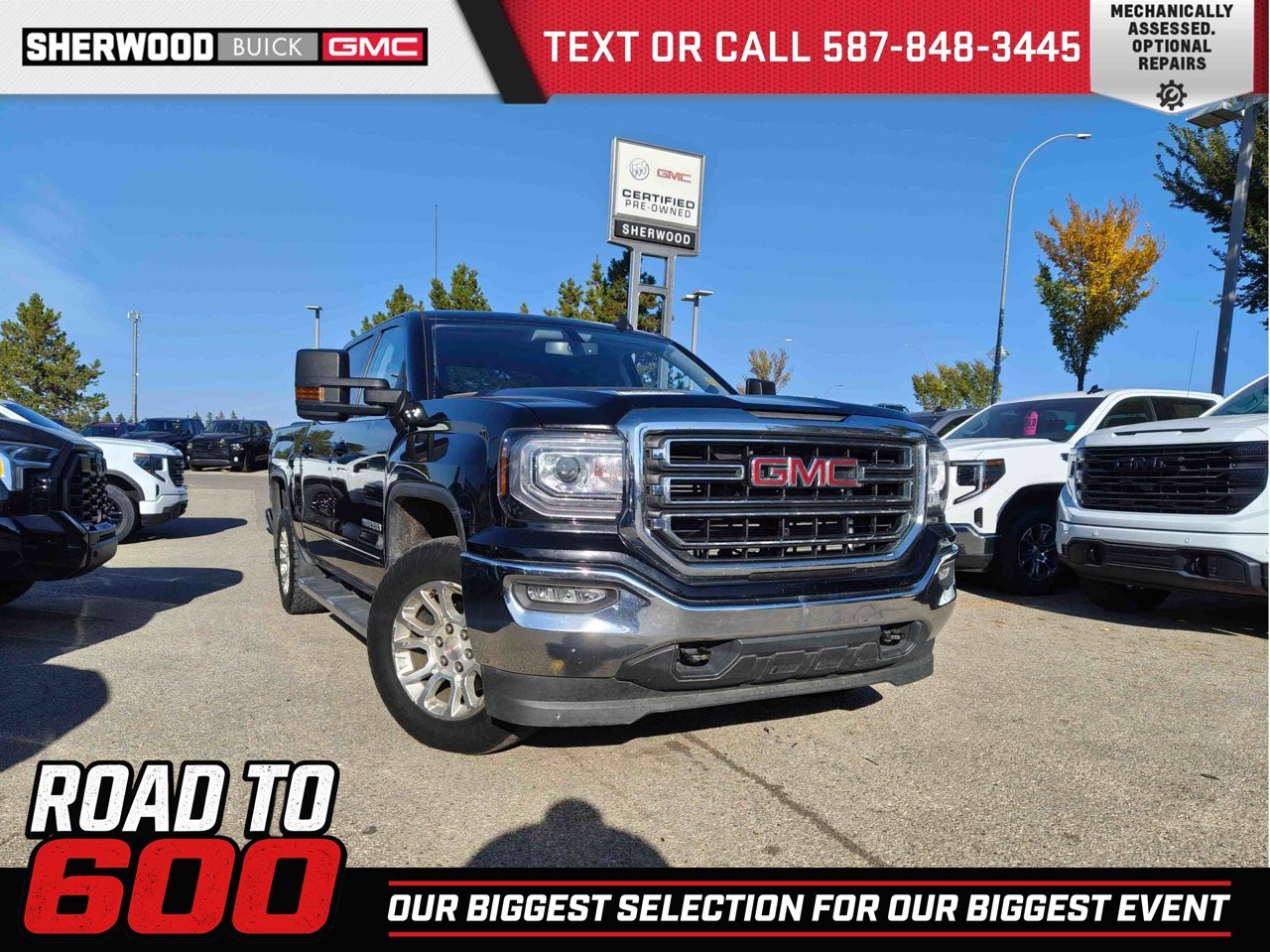 2017 GMC Sierra 1500 4WD Crew Cab 143.5 SLE Black Sherwood Park - photo #0