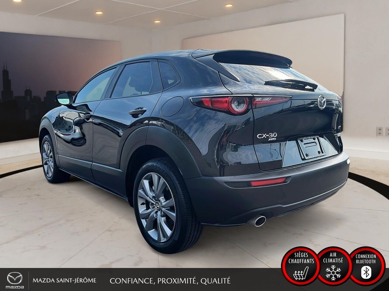 2026 Mazda CX-30 GT | TOIT OUVRANT | CUIR | AWD | Black Saint-Jérôme - photo #9
