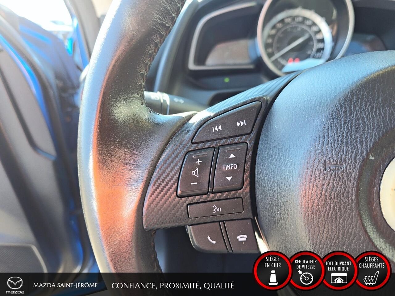 2016 Mazda CX-3 GS LUXURY | JAMAIS ACCIDENTÉ | TOIT OUVRANT | CUIR | MAGS Blue Saint-Jérôme - photo #13