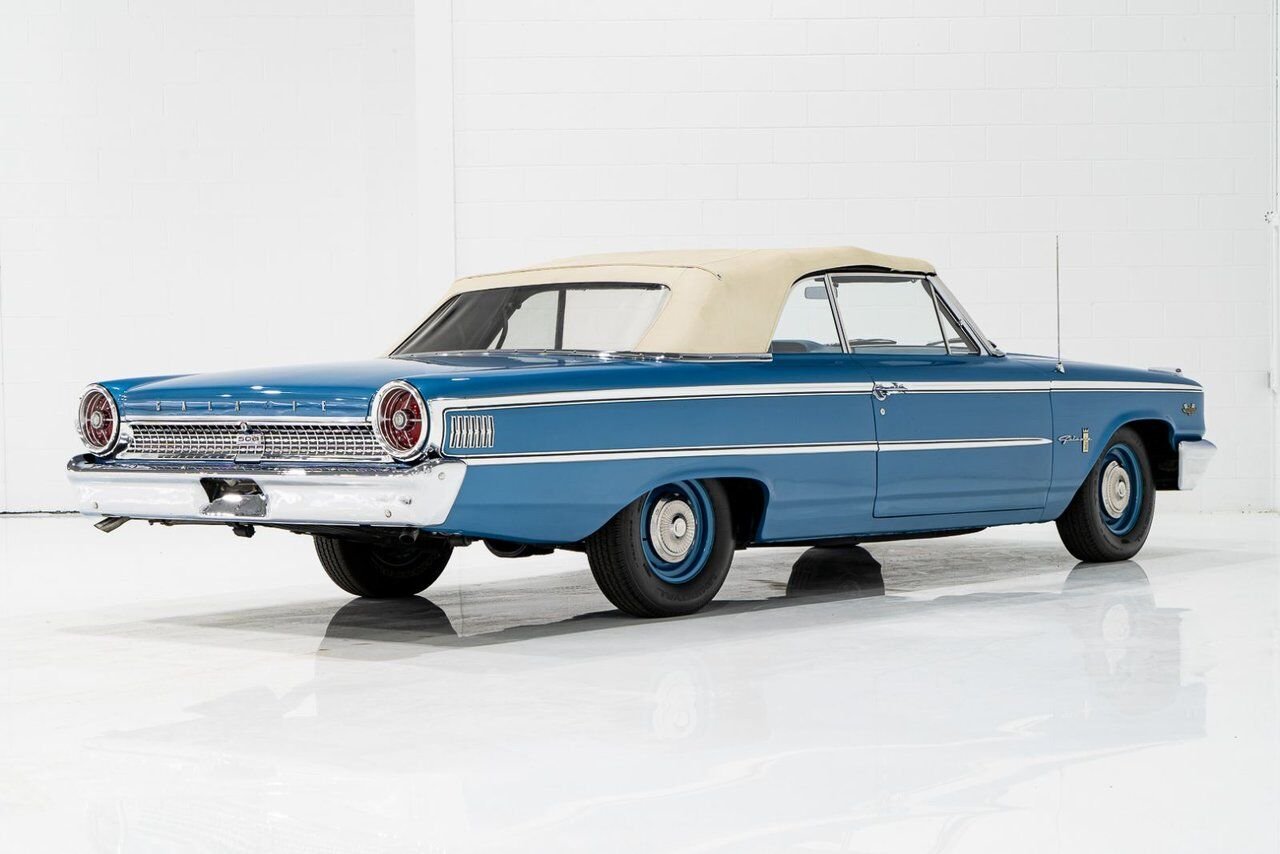 1963 Ford Galaxie 500 *PRIX EN USD* 406 Cu In TriPower 4-Speed Convertible Blue Montreal - photo #34