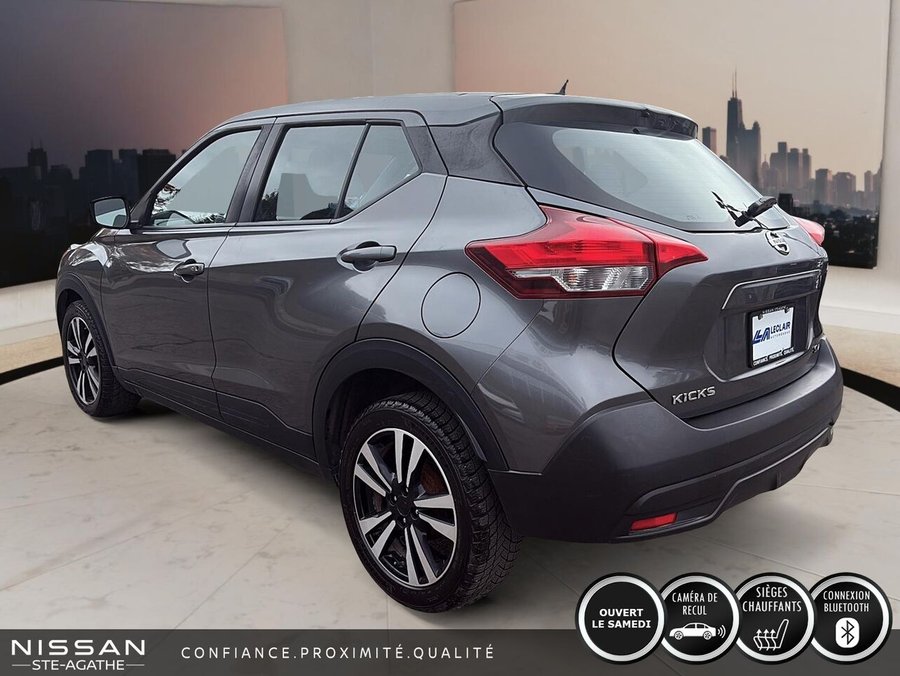 Nissan Kicks SV TA | 75 640 KM | CAMÉRA DE RECUL | CLIMATISATION AUTOMATIQUE | ACCÈS SANS CLÉ 2019 Gris