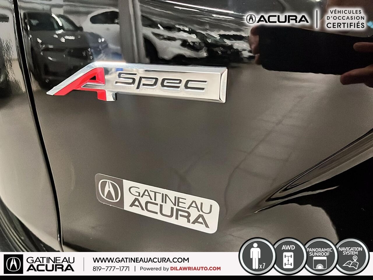 Acura RDX A-Spec SH-AWD 2023 Noir Gatineau - photo #16