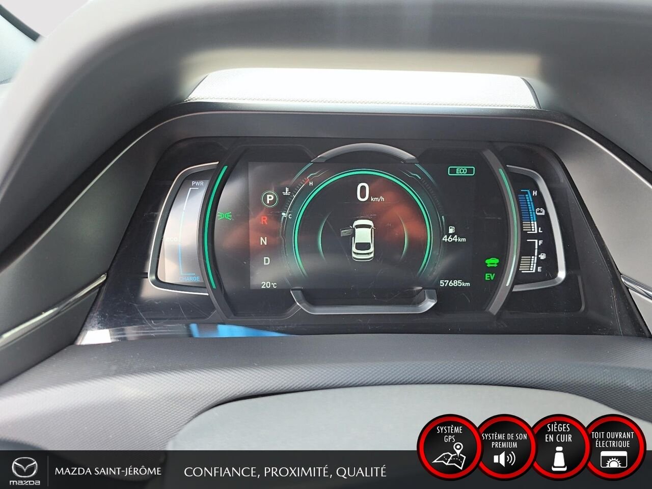 Hyundai Ioniq hybride rechargeable Ultimate | TOIT OUVRANT | CUIR | 2020 Blanc Saint-Jérôme - photo #16