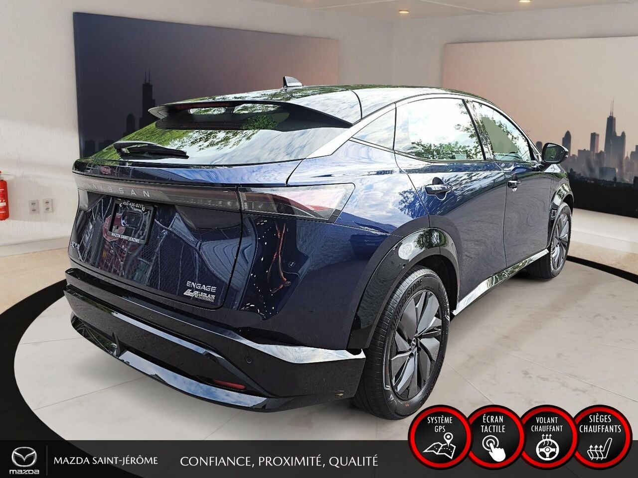 2023 Nissan ARIYA ENGAGE | 348 KM D'AUTONOMIE | RECHARGE RAPIDE 130 KW | 1 PROPRIÉTAIRE Blue Saint-Jérôme - photo #5