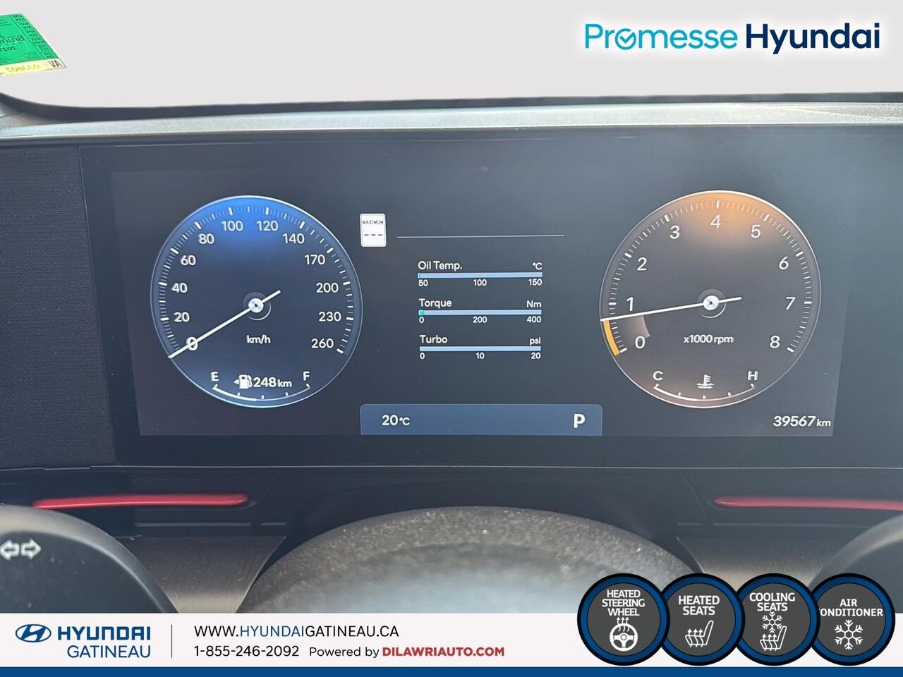 Hyundai Kona 1.6T N Line Ultimate TI 2025 Gris Ottawa & Gatineau - photo #15
