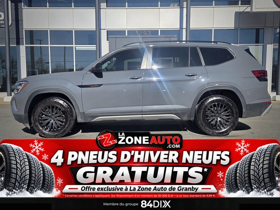 Volkswagen Atlas Peak Edition 7 PASSAGERS + CAPACITÉ DE REMORQUAGE JUSQU'À 5000LB 2024 Gris