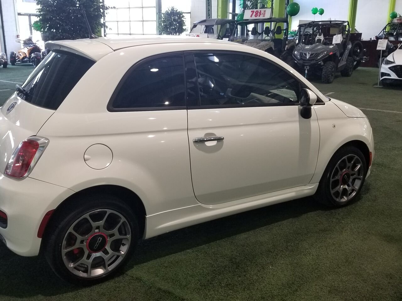 2014 FIAT 500 White  - photo #13