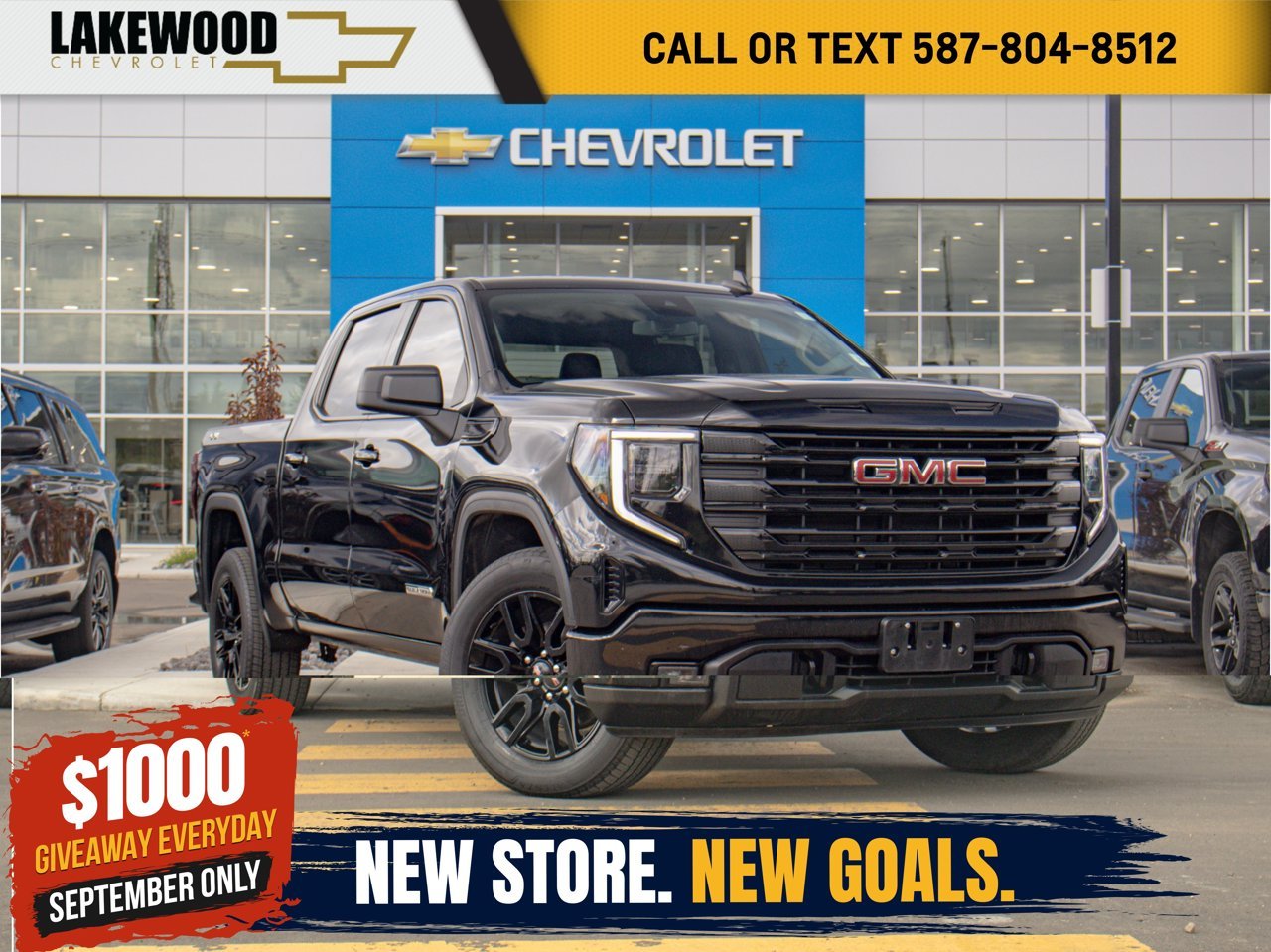 2024 GMC Sierra 1500 4WD Crew Cab 147 Elevation Black Sherwood Park - photo #0