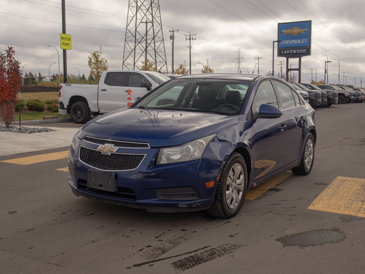 2012 Chevrolet Cruze 4dr Sdn LT Turbo w/1SA Blue Sherwood Park - photo #3
