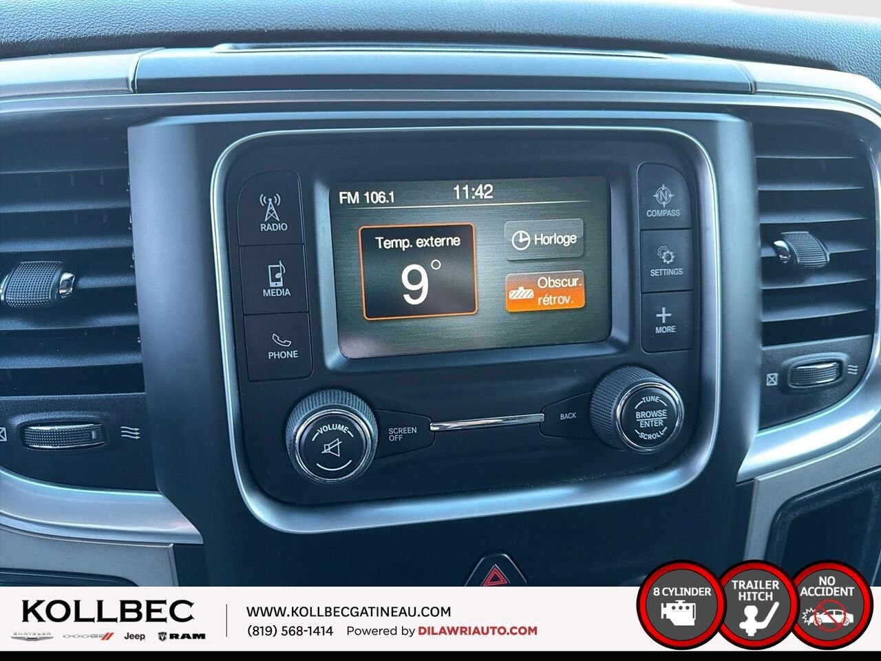 2016 RAM 1500 Big Horn Quad Cab 4x4 Grey Ottawa & Gatineau - photo #7