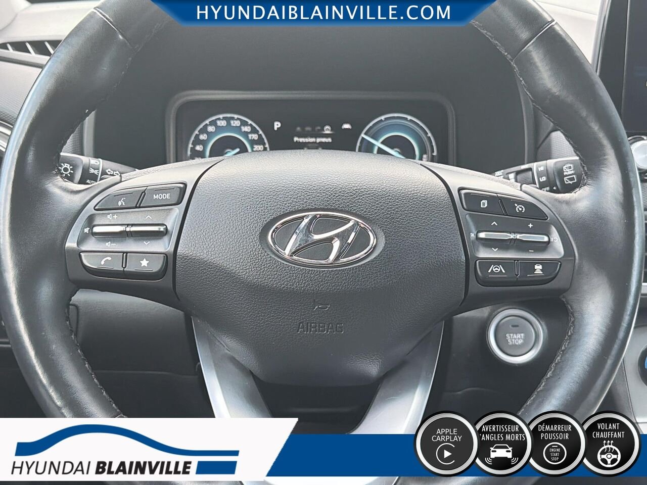 Hyundai Kona électrique 2023 Blanc Blainville - photo #12