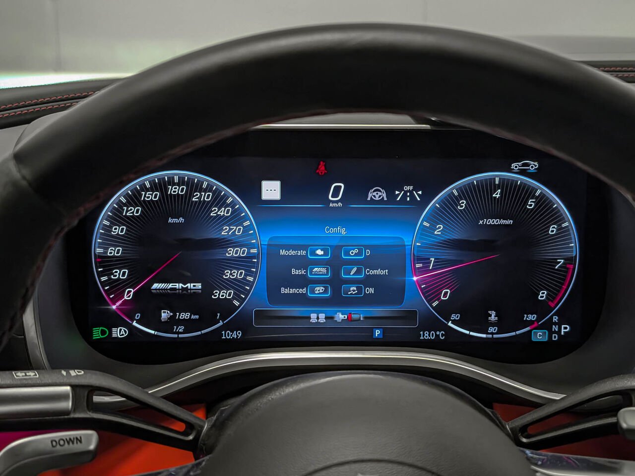 MERCEDES SL 63 AMG Option Burmester et Suspension Active 4Matic 2023 Gris Sherbrooke - photo #21