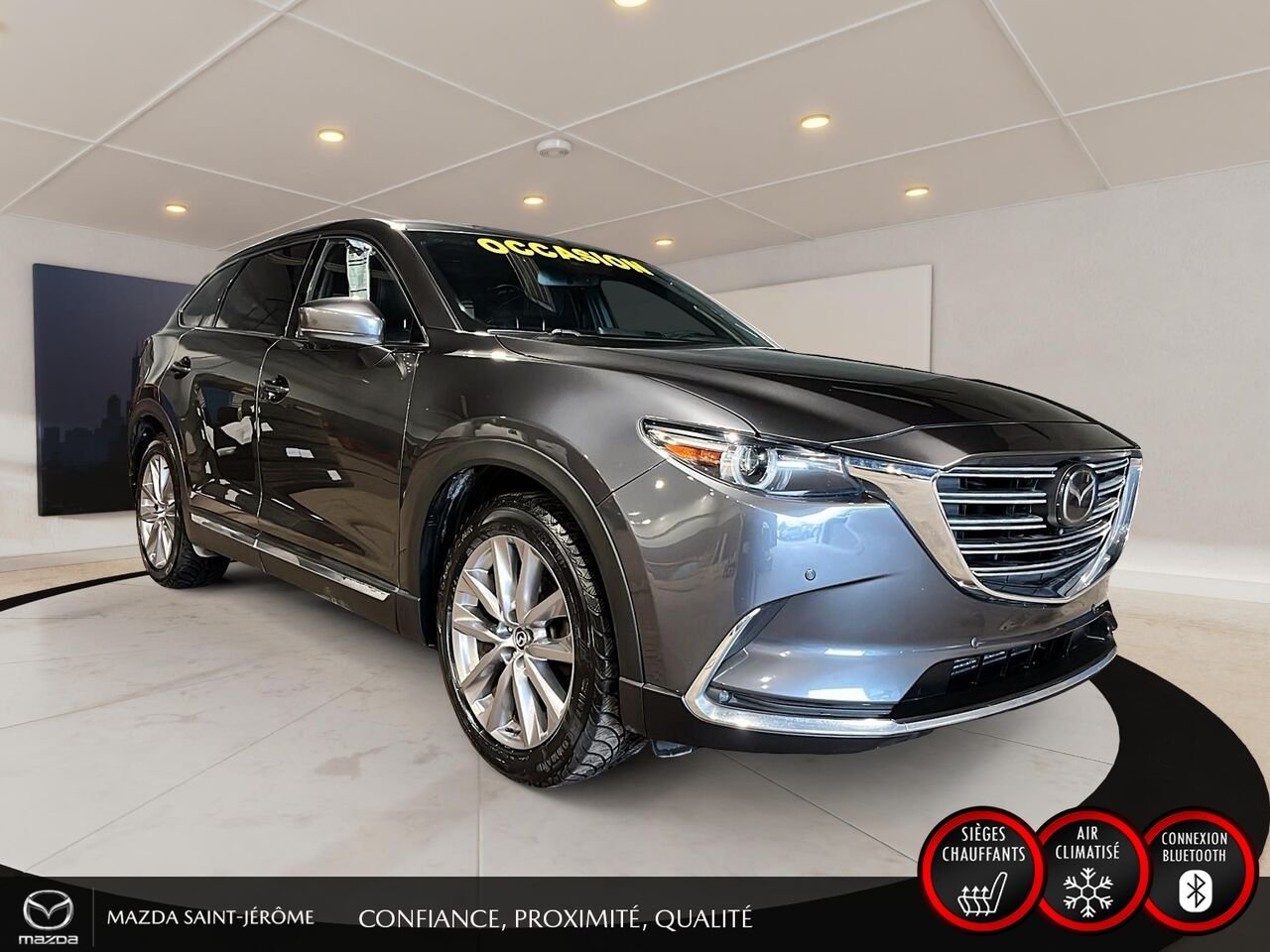 Mazda CX-9 GT | TOIT OUVRANT | CUIR | AWD | 2021 Gris Saint-Jérôme - photo #3