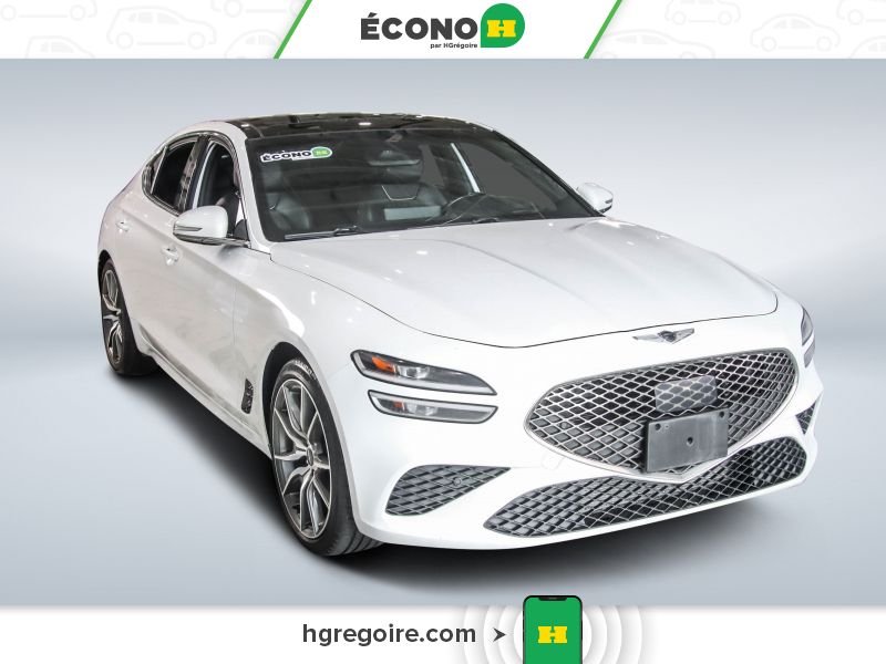 Genesis G70 821117 | 3.3T Advanced AWD CUIR TOIT OUVRANT CAMÉRA MAGS 2022 Blanc Laval - photo #0