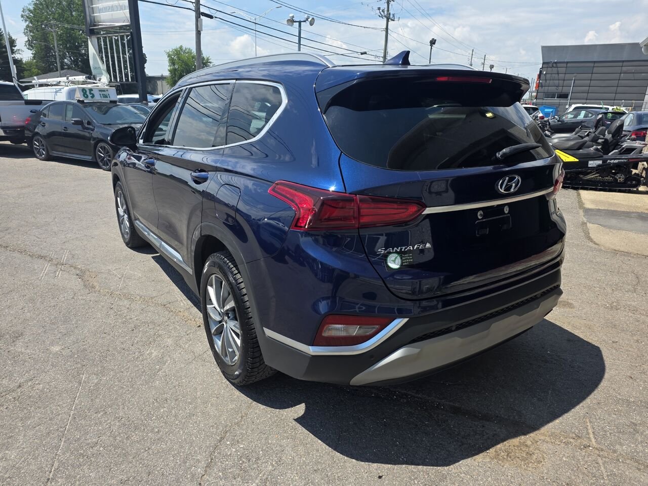 2020 Hyundai Santa Fe Blue  - photo #3