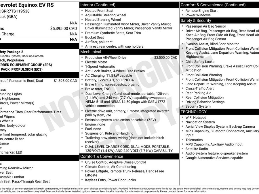 2026 Chevrolet Equinox EV 2026 Black