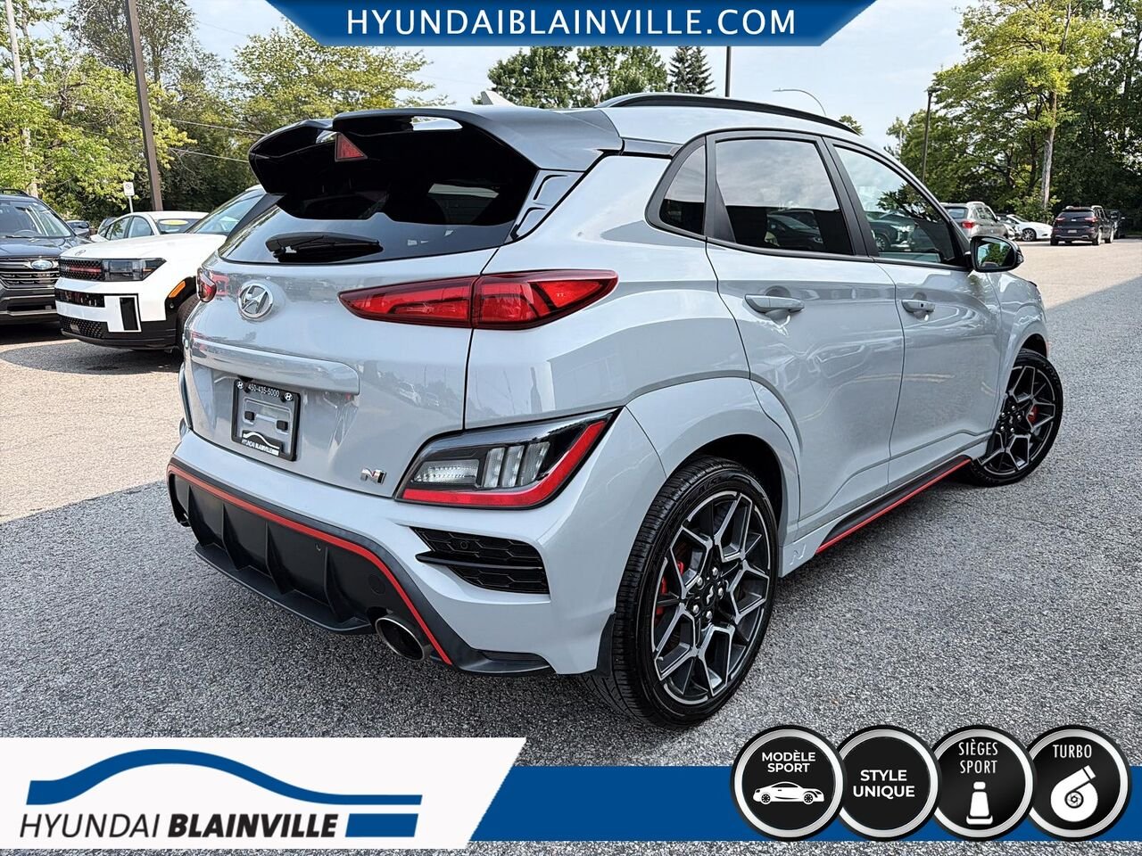 2022 Hyundai Kona N Grey Blainville - photo #3