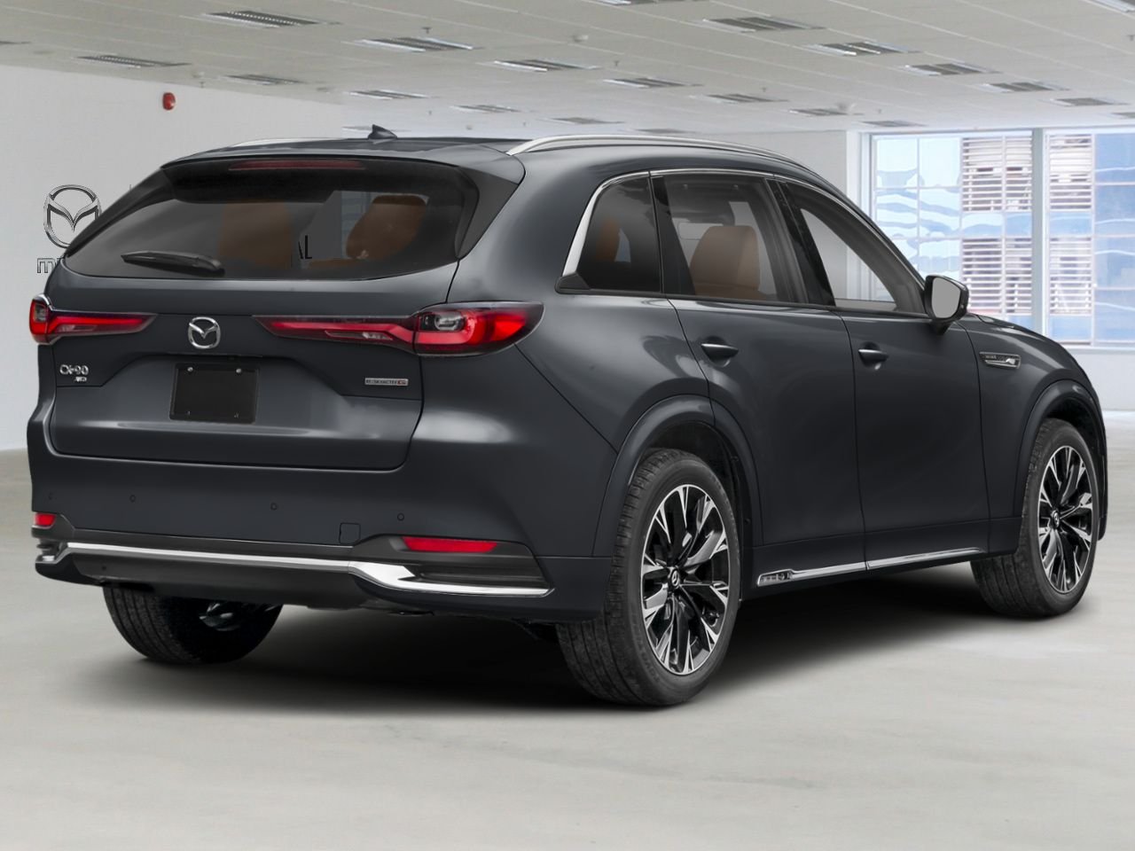Mazda CX-90 hybride léger Signature TI 2026 Noir de jais mica Laval - photo #2