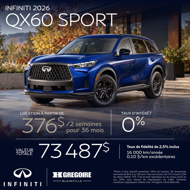 HGregoire inifiniti blainville promo octobre QX60 SPORT FR