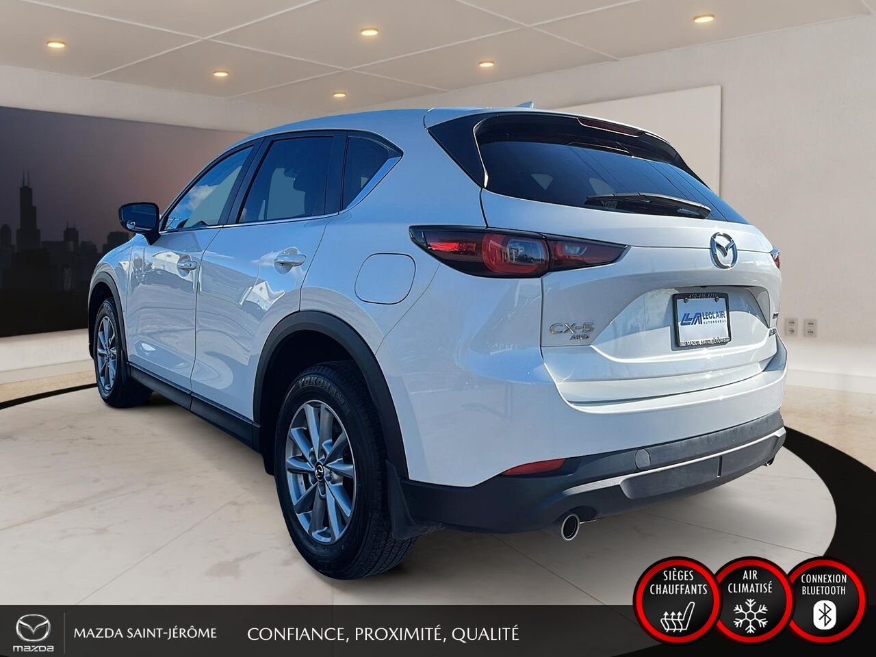 2024 Mazda CX-5 GS | 1 PROPRIÉTAIRE | JAMAIS ACCIDENTÉ | AWD | CUIR | VOLANT CHAUFFANT White Saint-Jérôme - photo #9