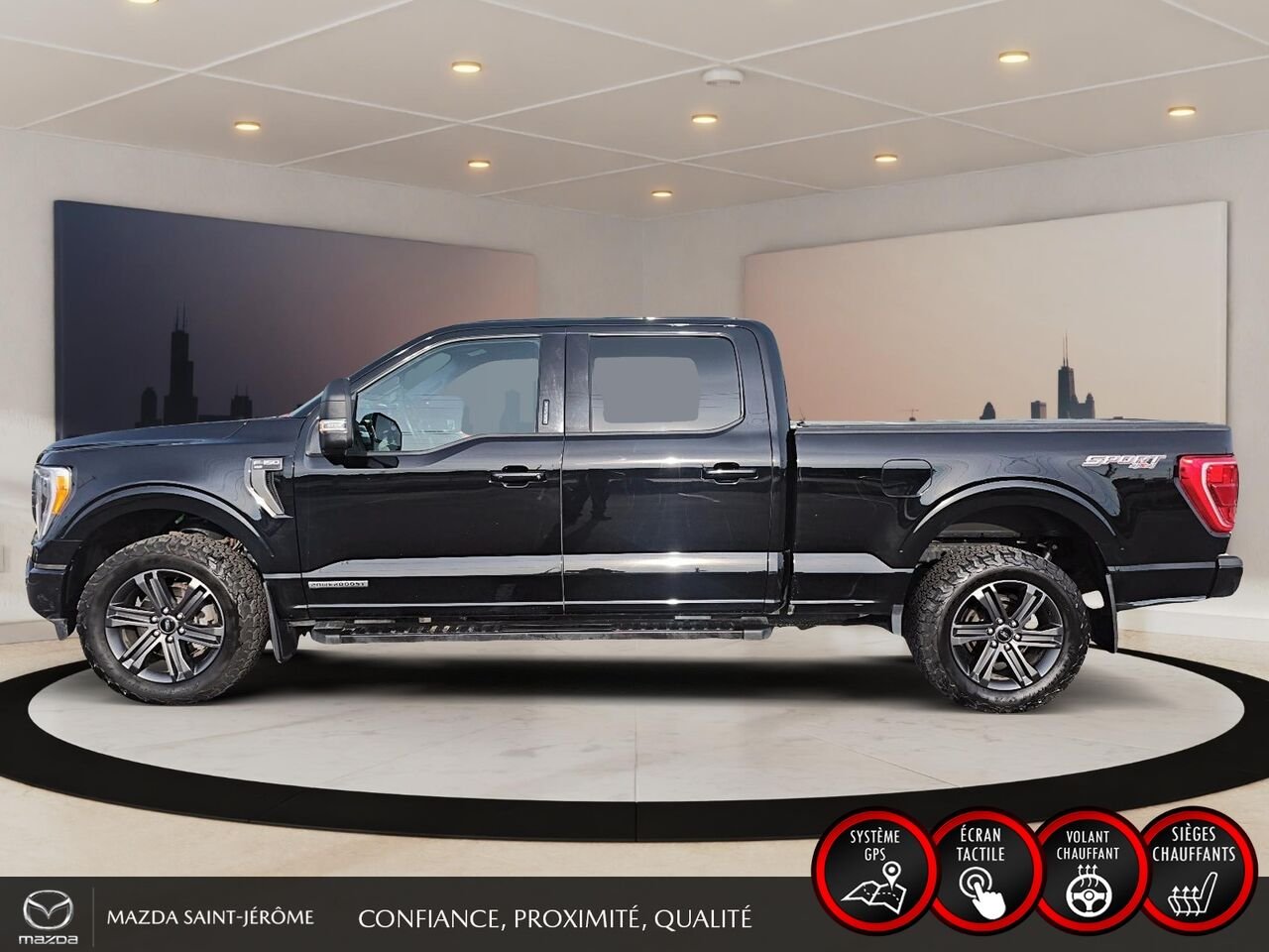 2023 Ford F-150 XLT SPORT | POWERBOOST 3.5L | GROS PNEUS | 4X4 | Black Saint-Jérôme - photo #9