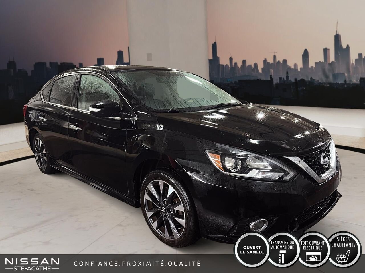 Nissan Sentra Berline 4 portes CVT SR 2016 Noir Saint-Jérôme - photo #2