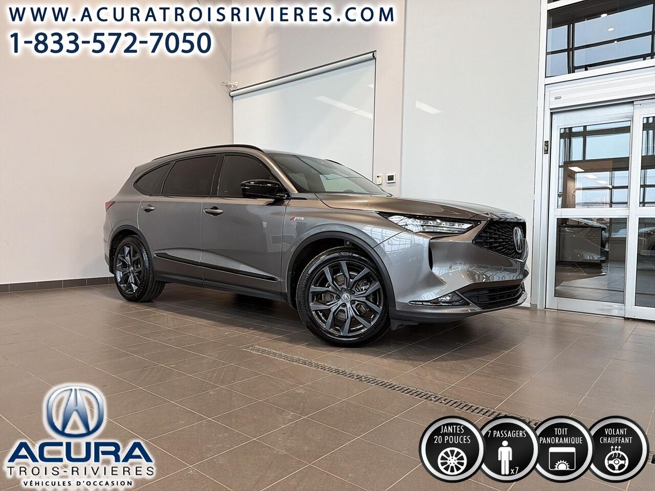 Gray 2024 Acura MDX SUV / Crossover All-Wheel Drive Automatic