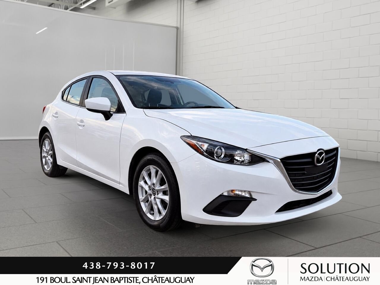 Mazda 3 SPORT AUTOMATIQUE / BLUETOOTH / SIEGES ET VOLANT CHAUFFANTS 2016 Blanc Châteauguay - photo #1