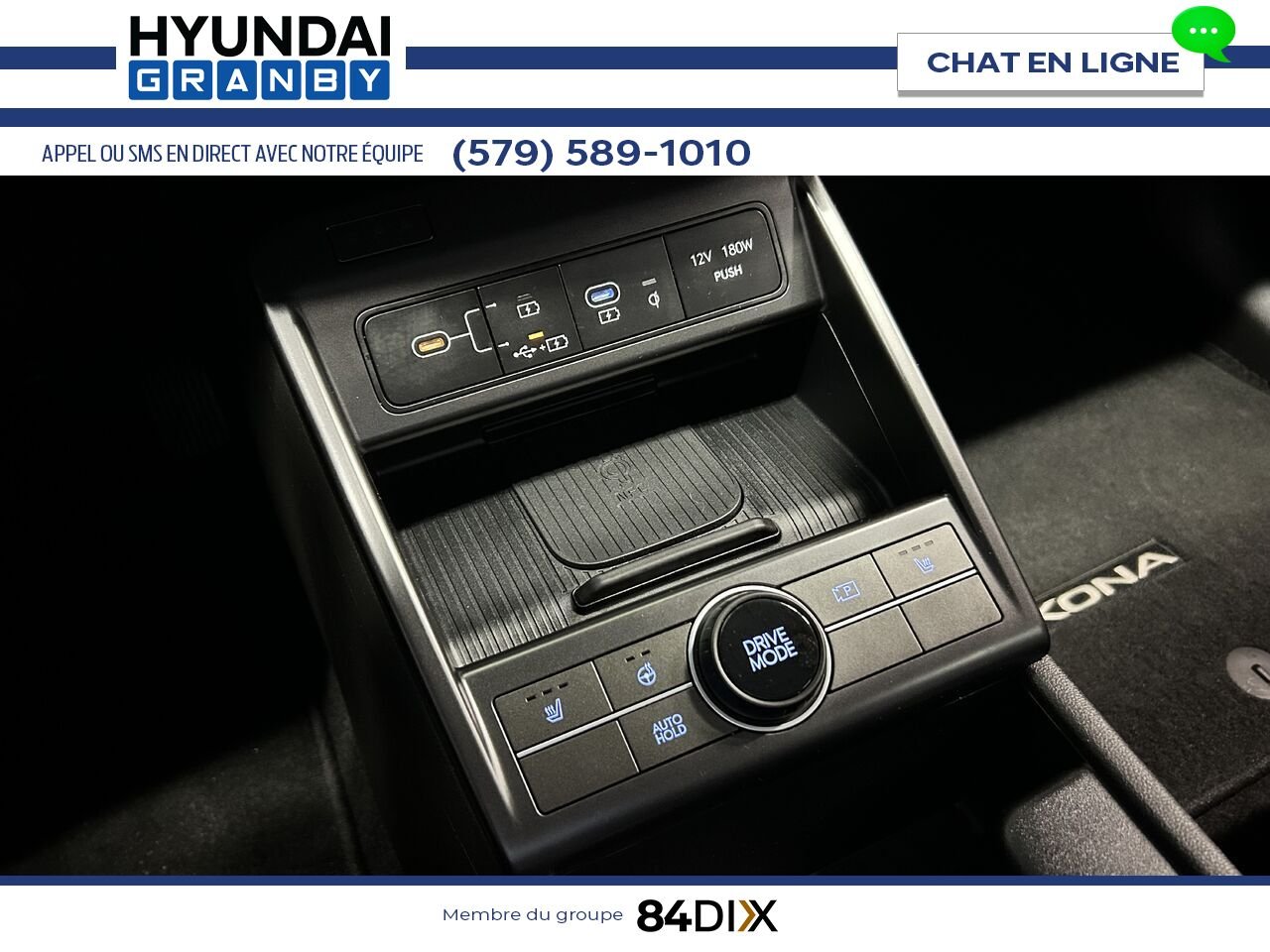 Hyundai Kona électrique 2025 Bleu Granby - photo #17