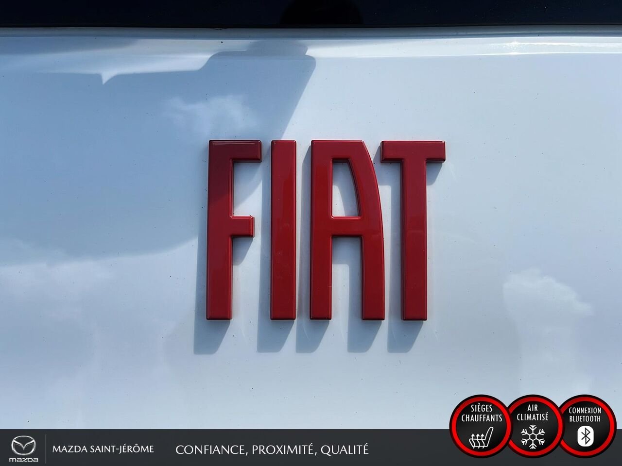 2024 FIAT 500e Édition (RED) | 100 % ÉLECTRIQUE | NAVIGATION | CAMÉRA DE RECUL | CARFAX VIERGE White Saint-Jérôme - photo #7