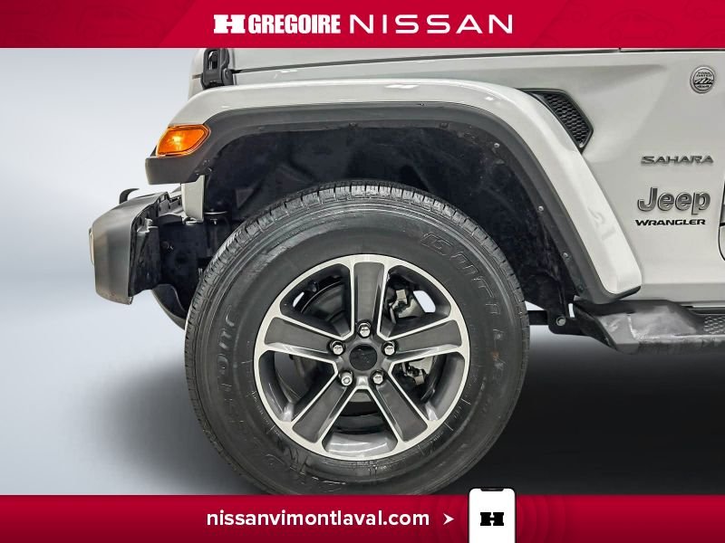 Jeep Wrangler VY3647 | Sahara 4x4 TOIT DUR CARPLAY 4 PORTES 2023 Blanc Laval - photo #24