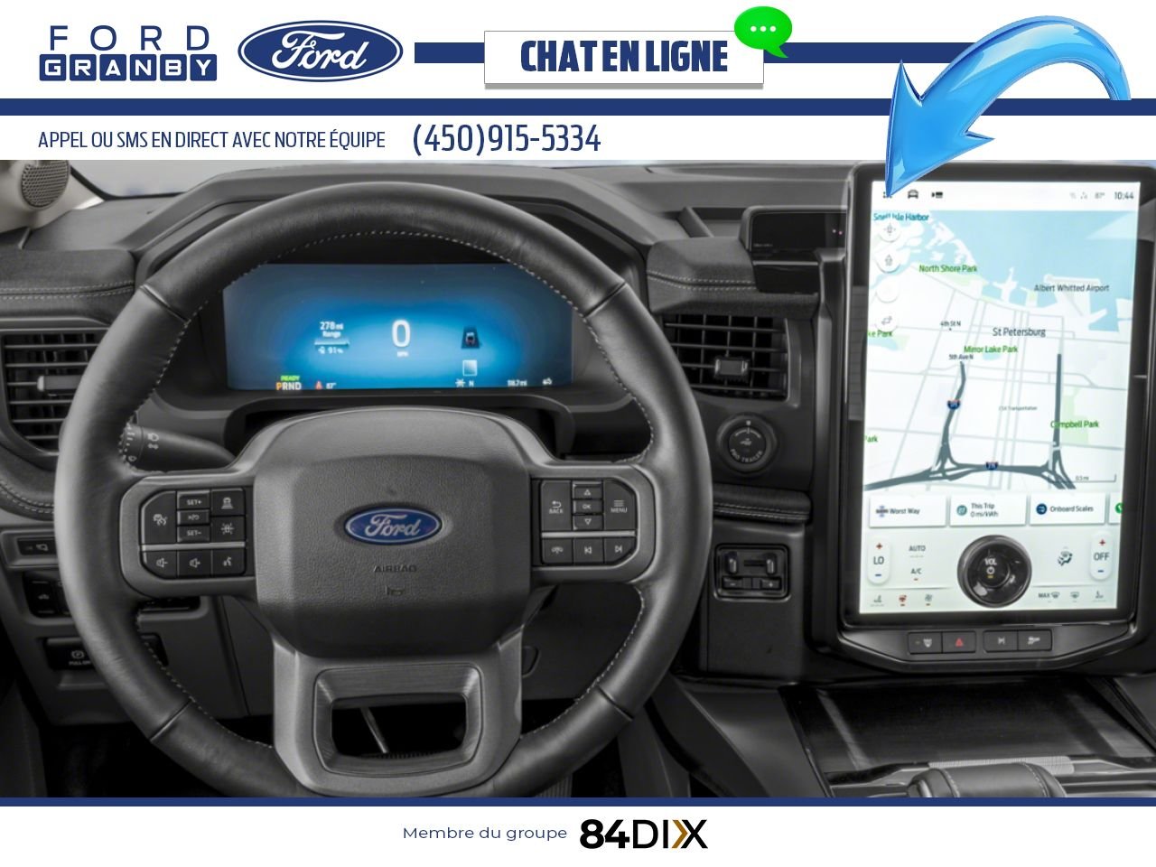 Ford F-150 Lightning 2025 Bleu antimatière métallisé Granby - photo #10